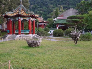 Taipei, Shilin, dans le jardin d’une des résidences de CKS