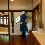 Taipei. Ancien dortoir japonais restauré, Expo temporaire d’arcs et de Quin