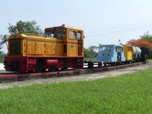 Pingtung. Trains anciens ( du temps ancien d'une "usine" de canne à sucre)